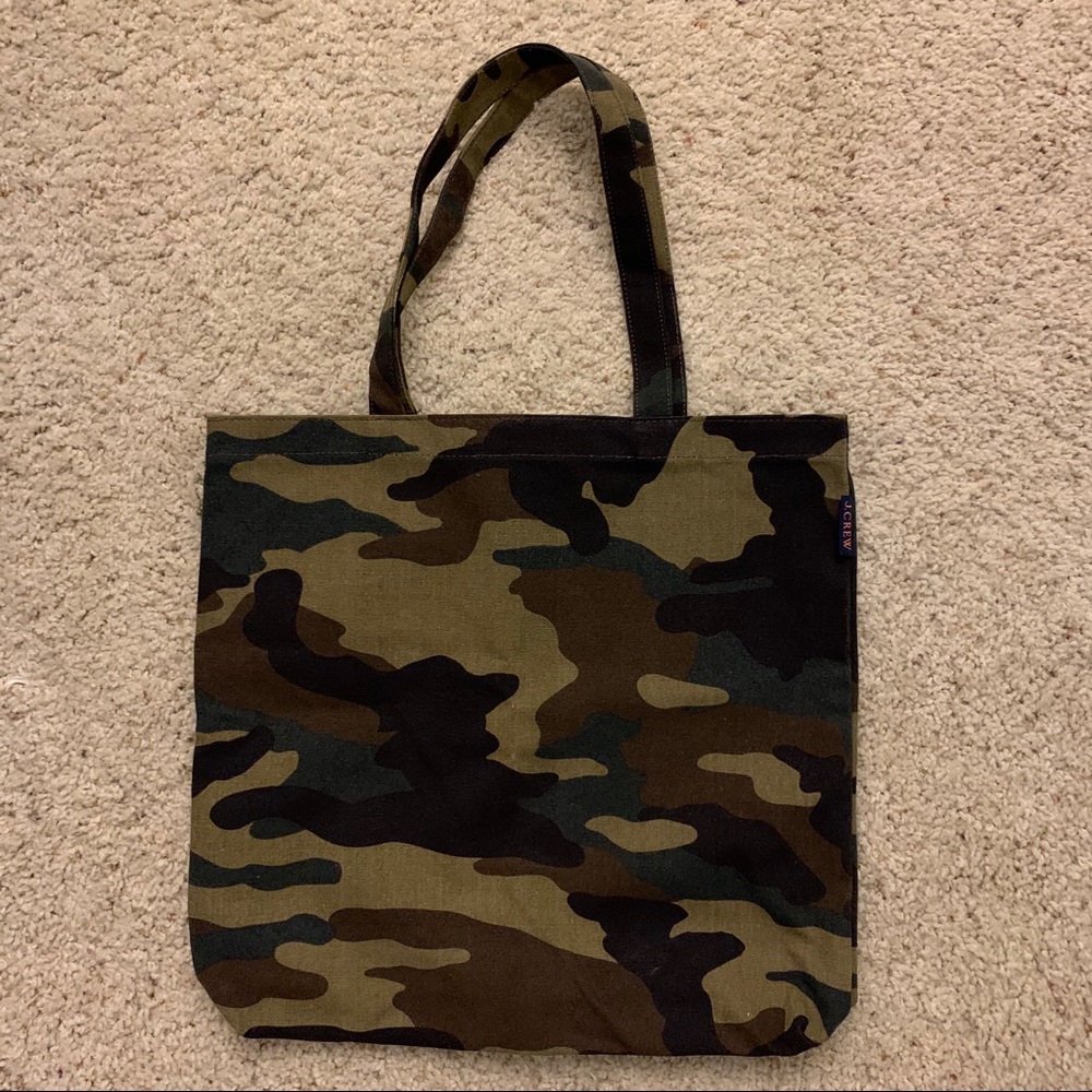 J Crew camo tote